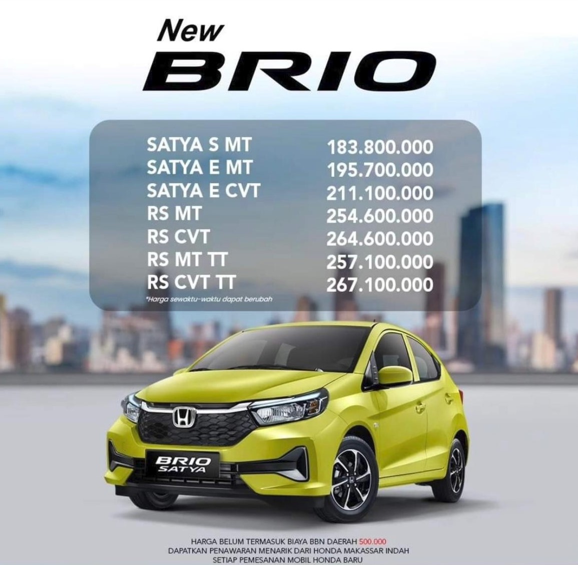 Mobil Brio Satya: Pilihan Tepat untuk Mobil Perkotaan